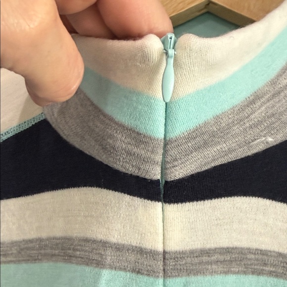 9-Helly Hansen Women's Striped Jersey - Dark Blue, Gray, White, and Turquoise - Picture 13 of 14